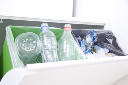 Professional waste removal team at work